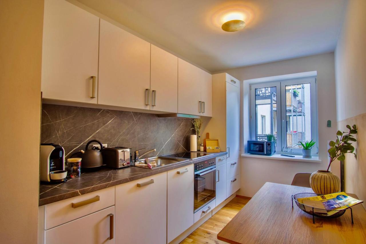 4-Room Luxury Apartment - Close To Central Station, Free Parking, Kitchen ライプツィヒ エクステリア 写真